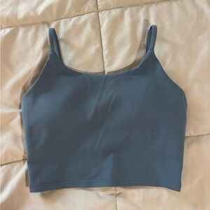 Athletic Blue Cropped Tank Top